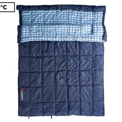 Caribee Safari Double Sleeping Bag – Navy
