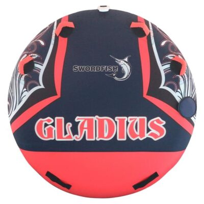 Swordfish 60″ Gladius 2-Person Lie-On Tow Tube – Black/Orange