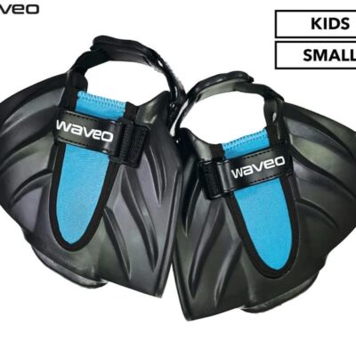 Waveo Kids’ Small Walkable Swim Fins – Blue