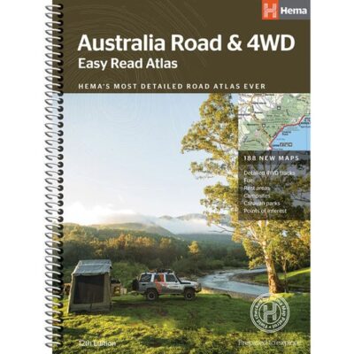 Australia Road & 4WD Easy Read Atlas – 290 x 396mm