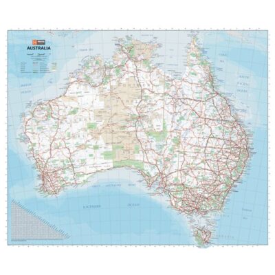 Australia Handy Map – 750×625 – Unlaminated