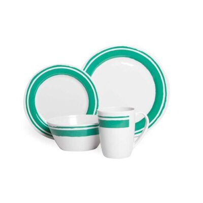16 PIECE MELAMINE DINNER SET – OCEAN SPRAY