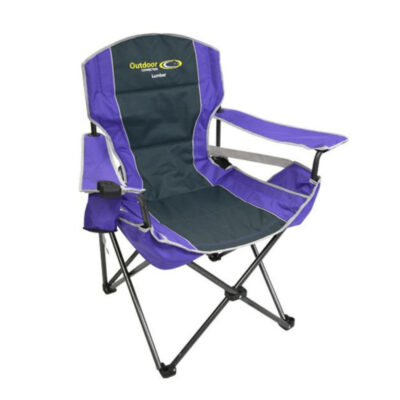 Outdoor Connection Lumbar Camping Chair – Purple