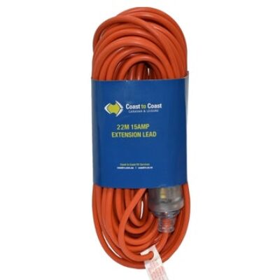 22m Extension Lead – 15amp- Coast Rv R22