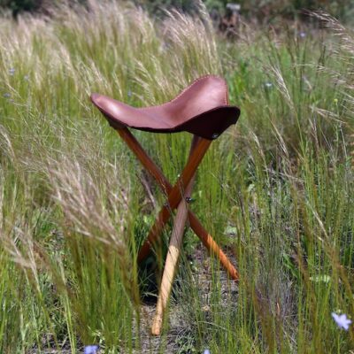 The “Bushman” Camp Stool, tripod folding stool