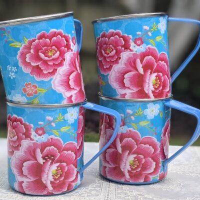 Stainless Steel Mugs – Set of 4