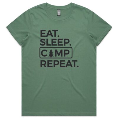 Eat Sleep Camp Repeat Tee