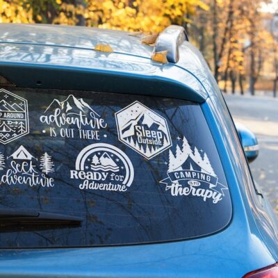 Camping Adventure Hiking Stickers