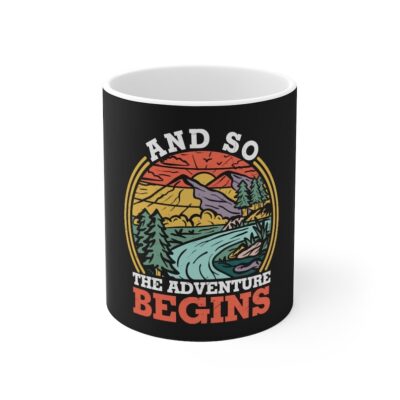Adventure Begins Ceramic Mug