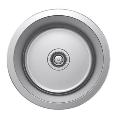 NCE One Piece Round Stainless Steel Sink