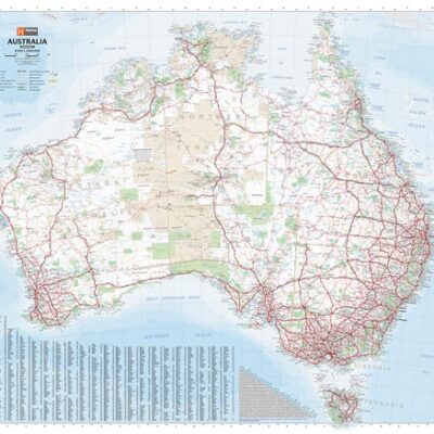 Australia Supermap – 1370×1200 – Unlaminated