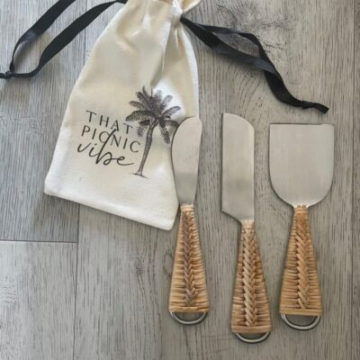 Say Cheese (Matte Silver) Cheese Knives