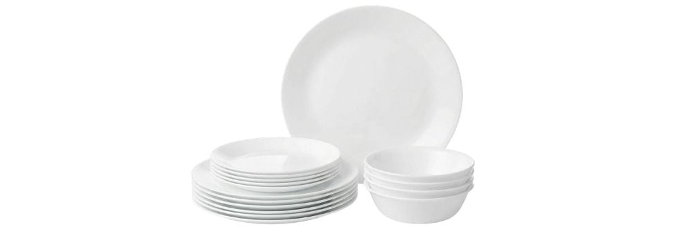 Corelle Winter Frost White Dinnerware Set