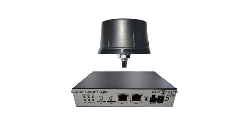 Cowfish VanConnect 5G Caravan WiFi Router with External Antenna