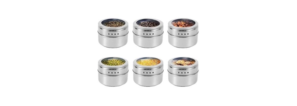 Magnetic Spice Jar Set (6 pieces)