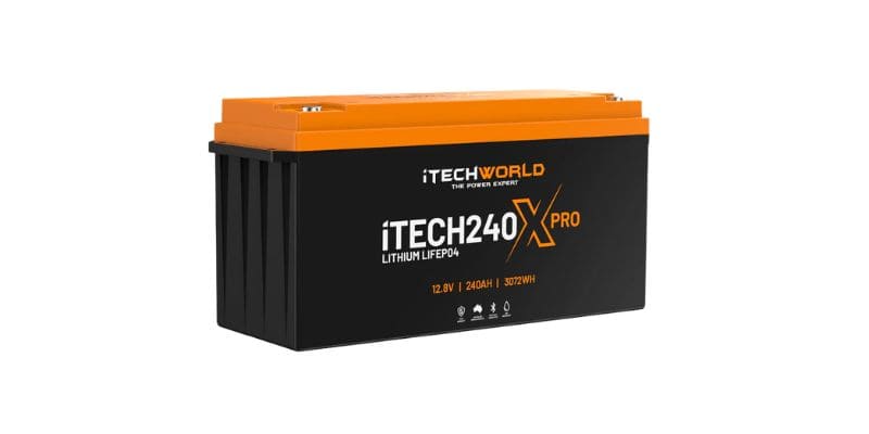 iTECH240X PRO Deep Cycle Lithium Battery with Bluetooth LiFePO4 240Ah