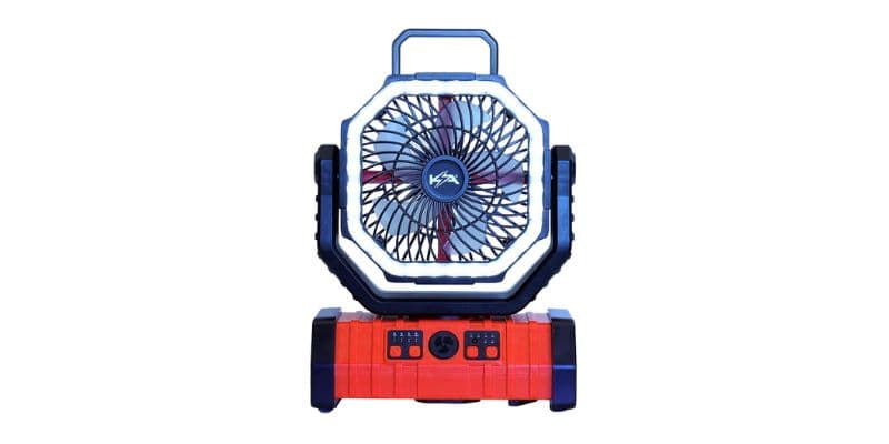 KickAss Fan with LED Light & Power Bank